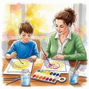 Kunsttherapie Kinder Erwachsene Maltherapie kreative Therapie